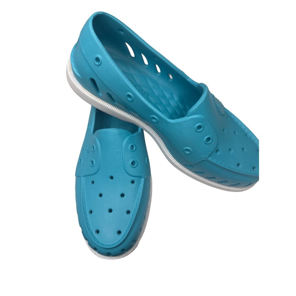 Sperry Blue Aqua Unisex Men's 9 Women's 11 Float Boat Topsider Shoes Breathable